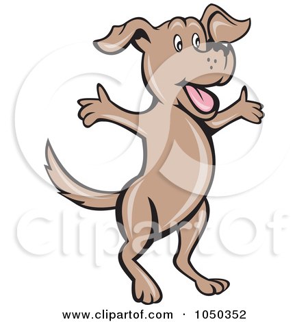 450x470 Royalty Free (Rf) Clip Art Illustration Of A Dog Jumping By