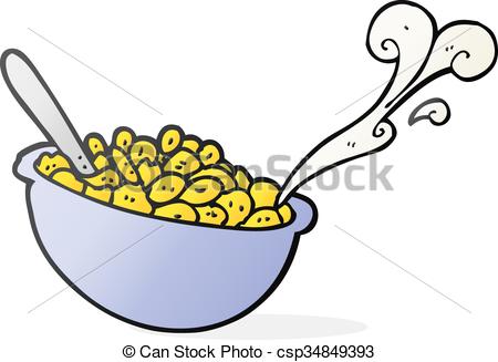 450x327 Freehand Drawn Cartoon Bowl Of Cereal Eps Vectors