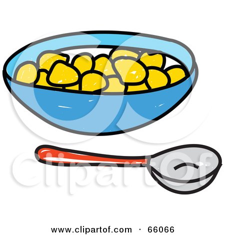 450x470 Royalty Free (Rf) Bowl Of Cereal Clipart, Illustrations, Vector