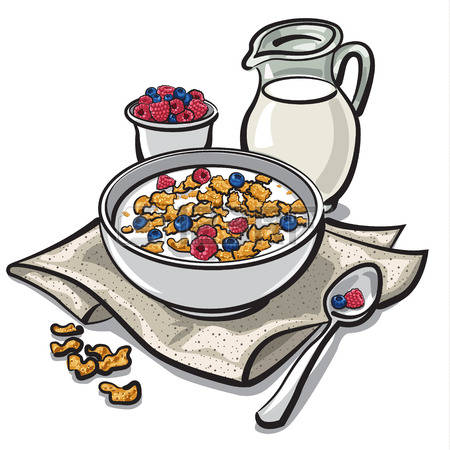 450x450 Cereal Clipart Breakfast Time