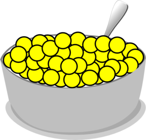 299x285 Bowl Of Yellow Cereal Clip Art