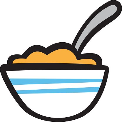 415x415 Bowl Of Cereal Vector Icon Premium Clipart
