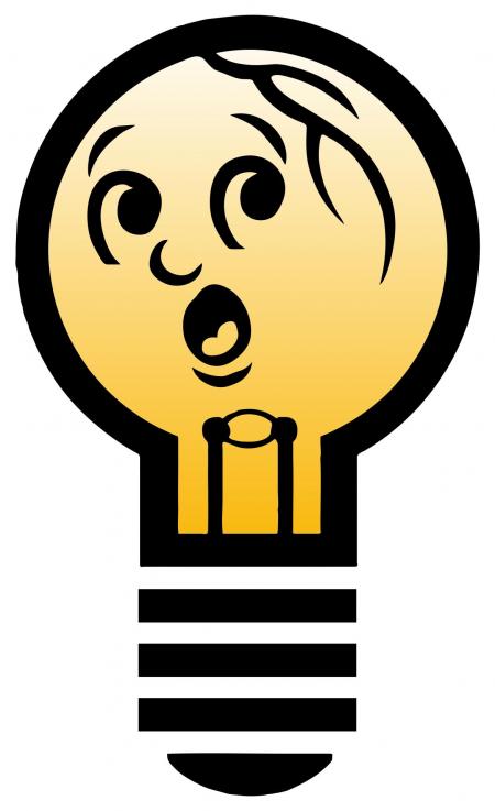 450x737 Compact Fluorescent Bulb Clipart
