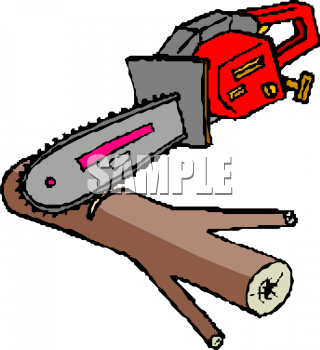 320x350 Chainsaw Clipart