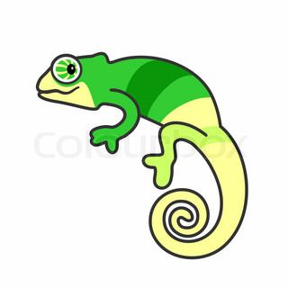 320x320 Beautiful Chameleon Clip Art