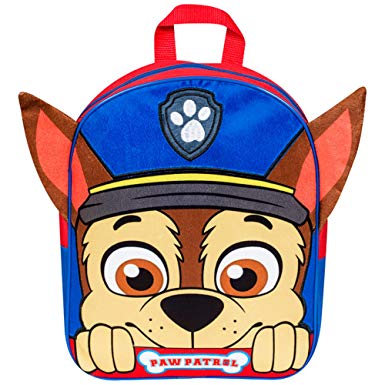 385x385 Paw Patrol Chase Plush Fleece Front Backpack With Ears Kids