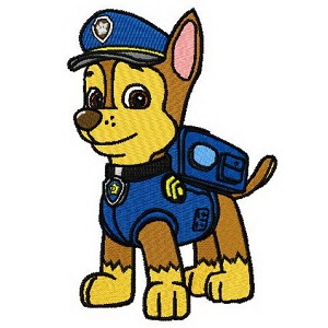 300x300 Standing Chase Iron On Patch