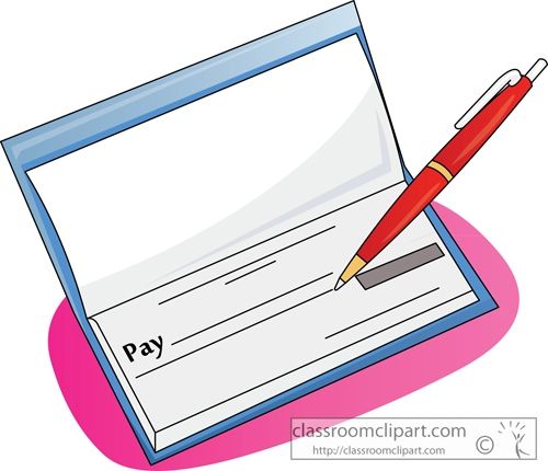 500x430 Free Clip Art For Scanning Or Copying Checks Money Check Clipart