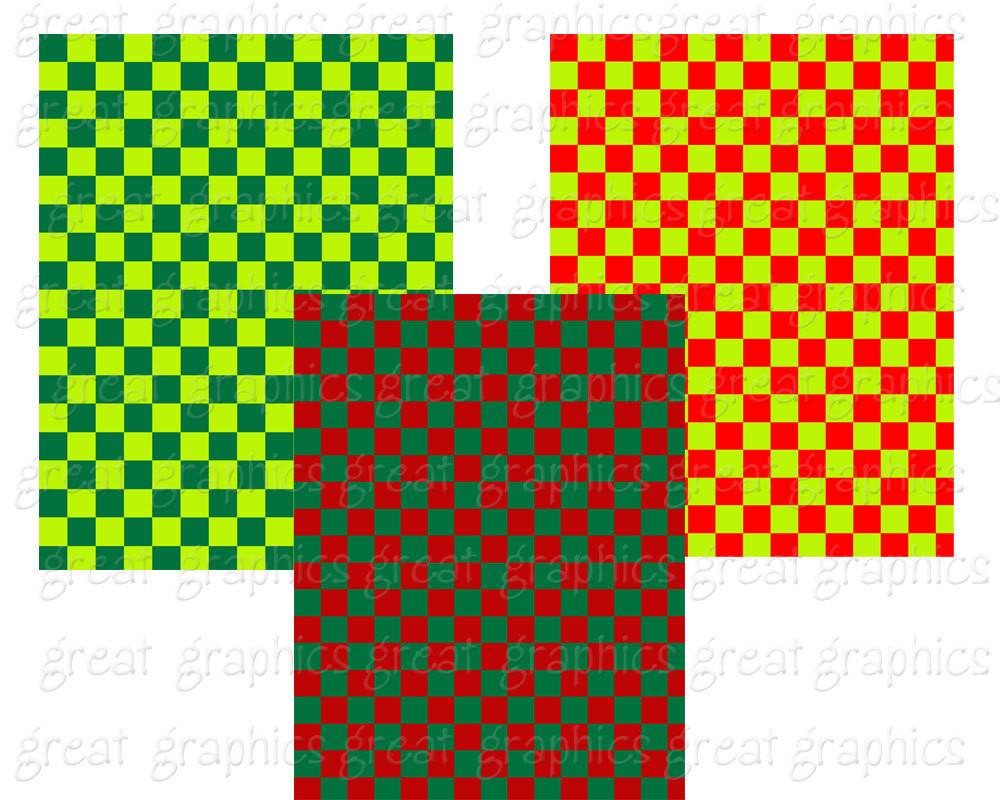 1000x800 Christmas Check Digital Paper Checkerboard Background Printable