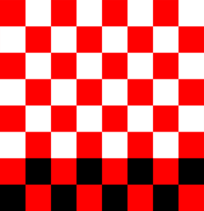 288x298 Red Checkered Clip Art