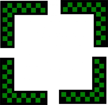 425x414 Free Download Of Corners Design Worldlabel Com Green Checkers Clip
