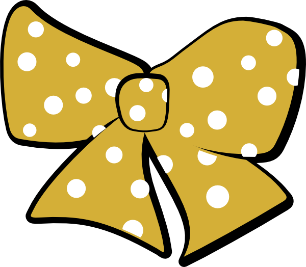 600x524 Gold Cheer Bow Clip Art