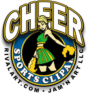 306x325 Cheerleading Clip Art