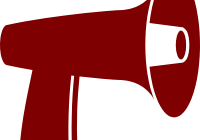 200x140 Megaphone Clipart Cheer Megaphone Clipart Black And White Free 2