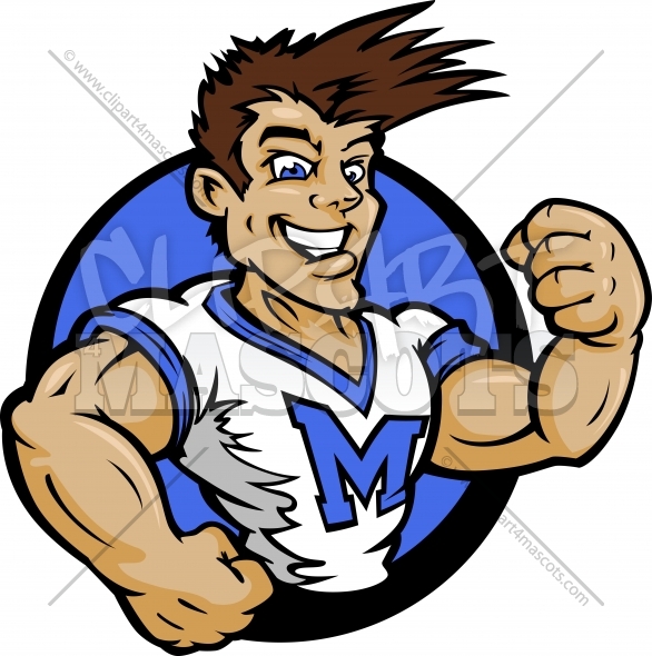 586x590 Cheerleader Clipart Male Graphic Vector Cartoon