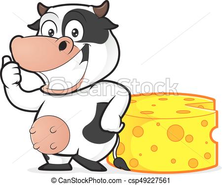 450x376 Cow With Cheese. Clipart Picture Of A Cow Cartoon Character