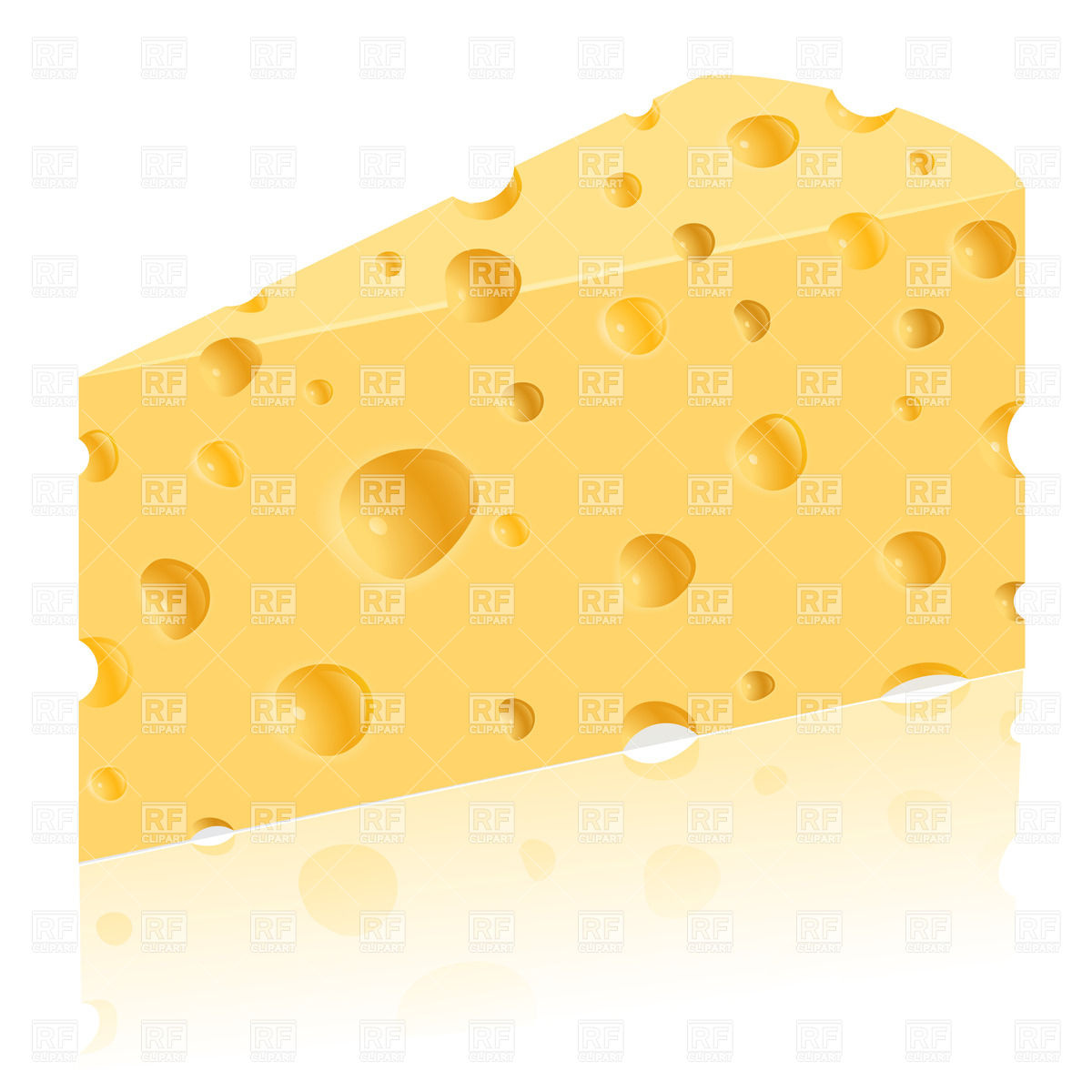 1200x1200 Bright Isolated Piece Of Cheese Royalty Free Vector Clip Art Image