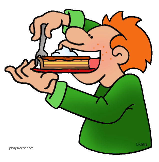 636x648 Eating Cheesecake Clipart