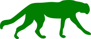 300x129 Green Cheetah Clip Art