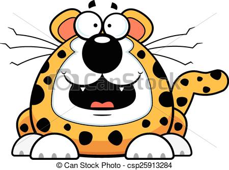 450x334 Cartoon Baby Cheetah Smiling. Cartoon Illustration Of A Baby