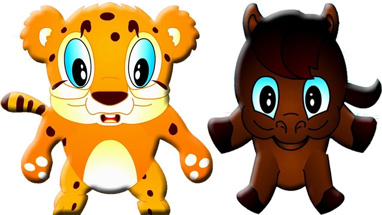1280x720 Cheetah Vs Horse Running Race Cartoons For Children Animals
