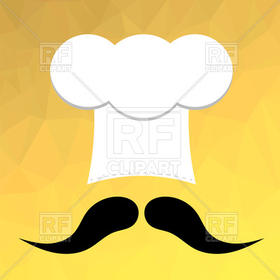 400x400 Chef Hat And Mustaches Royalty Free Vector Clip Art Image