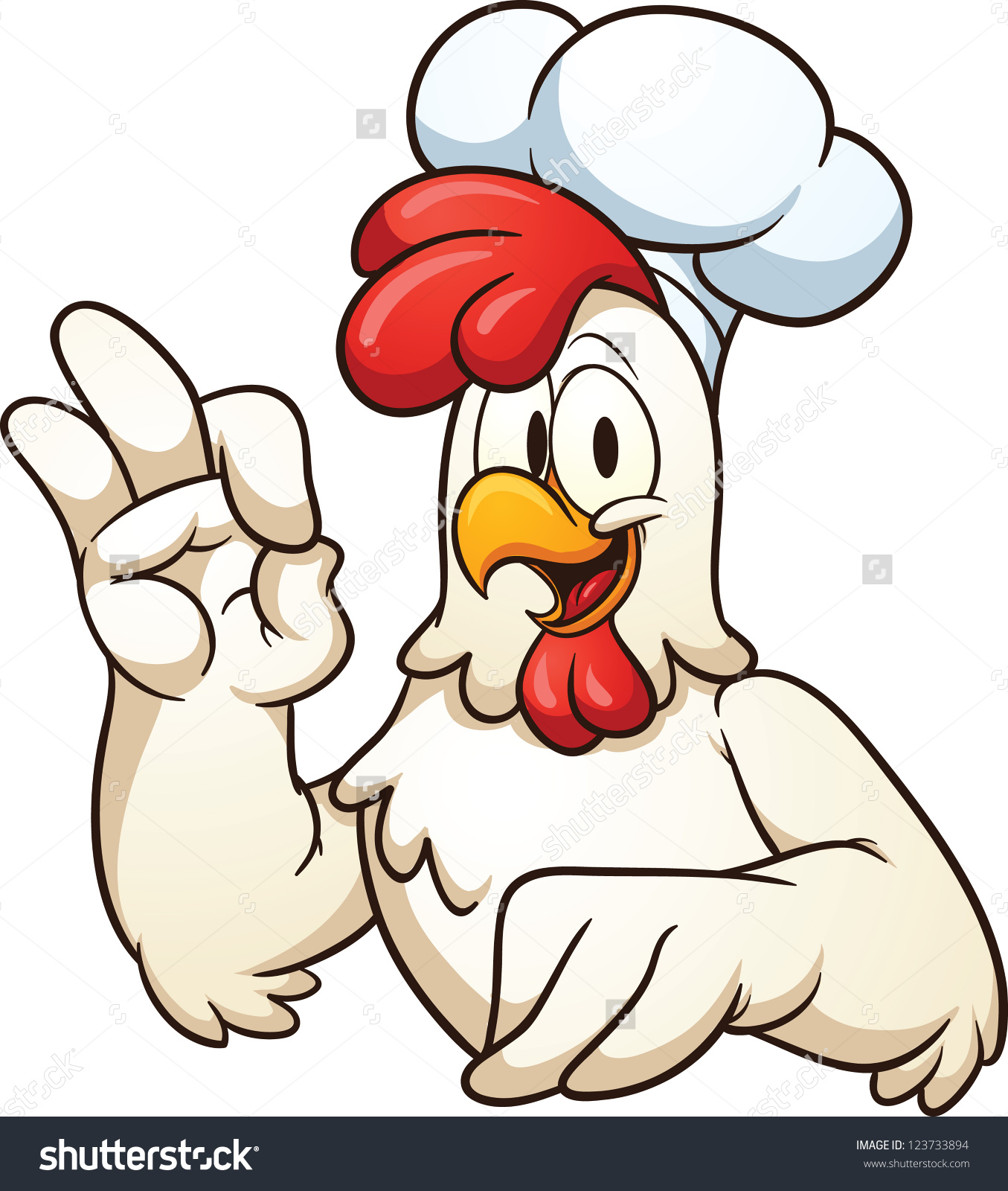 1355x1600 Chicken With Chef Hat Clipart