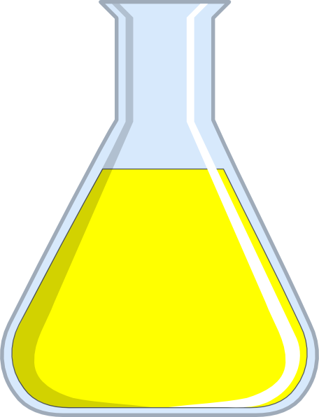 456x596 Chemistry Flash Yellow Clip Art