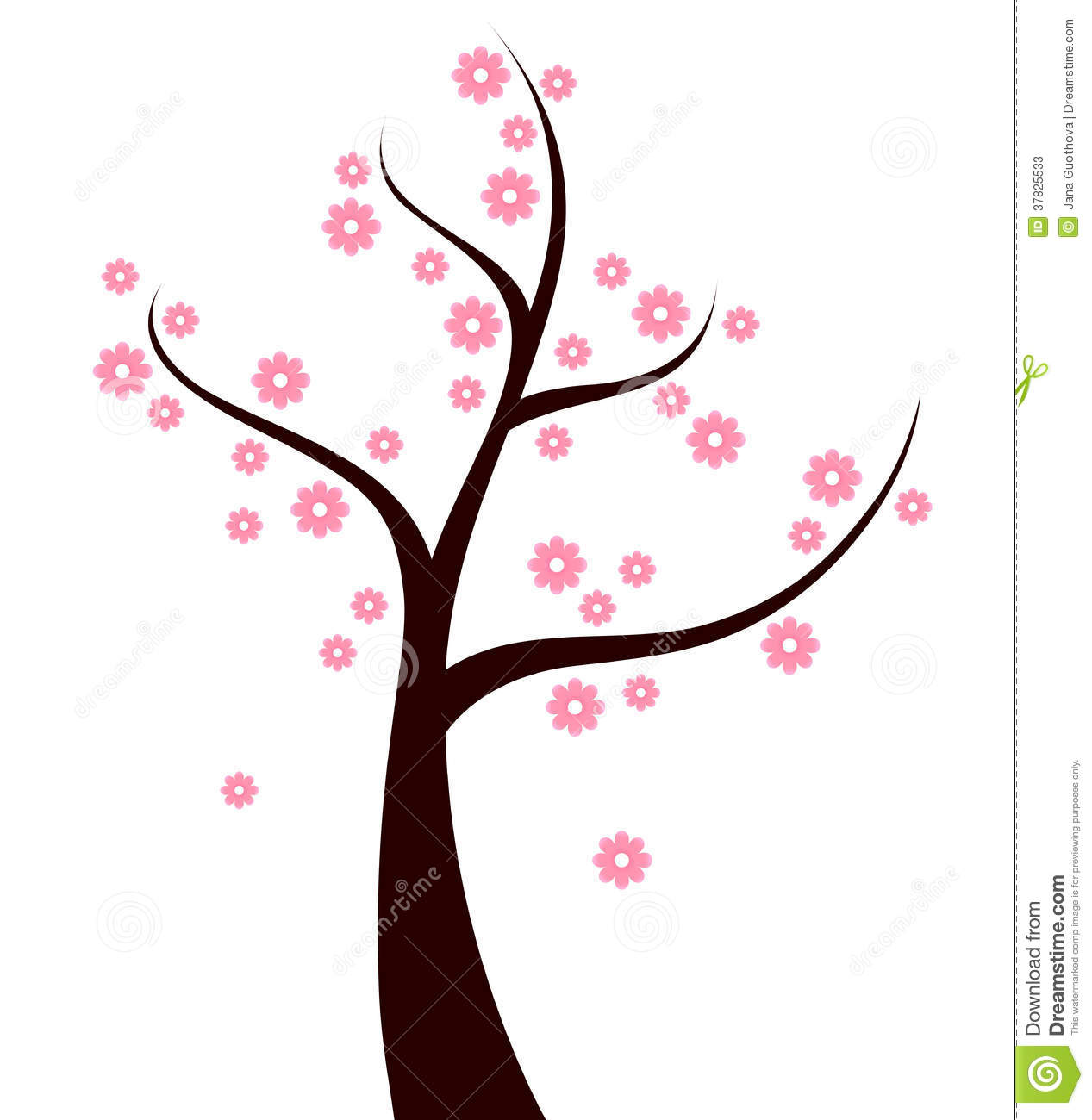 1267x1300 Pink Flower Clipart Flowering Tree