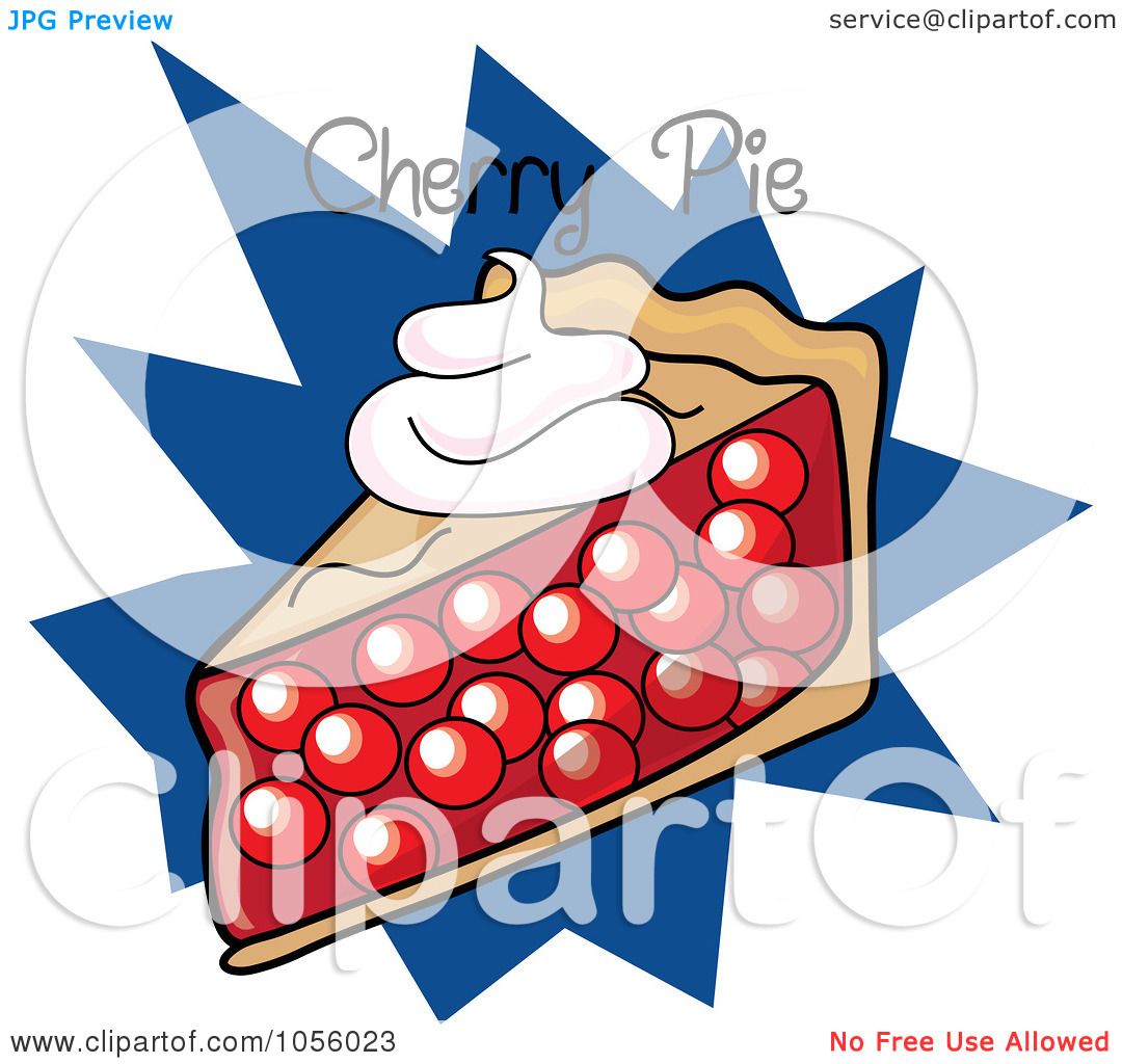 1080x1024 Royalty Free Vector Clip Art Illustration Of A Slice Of Cherry Pie
