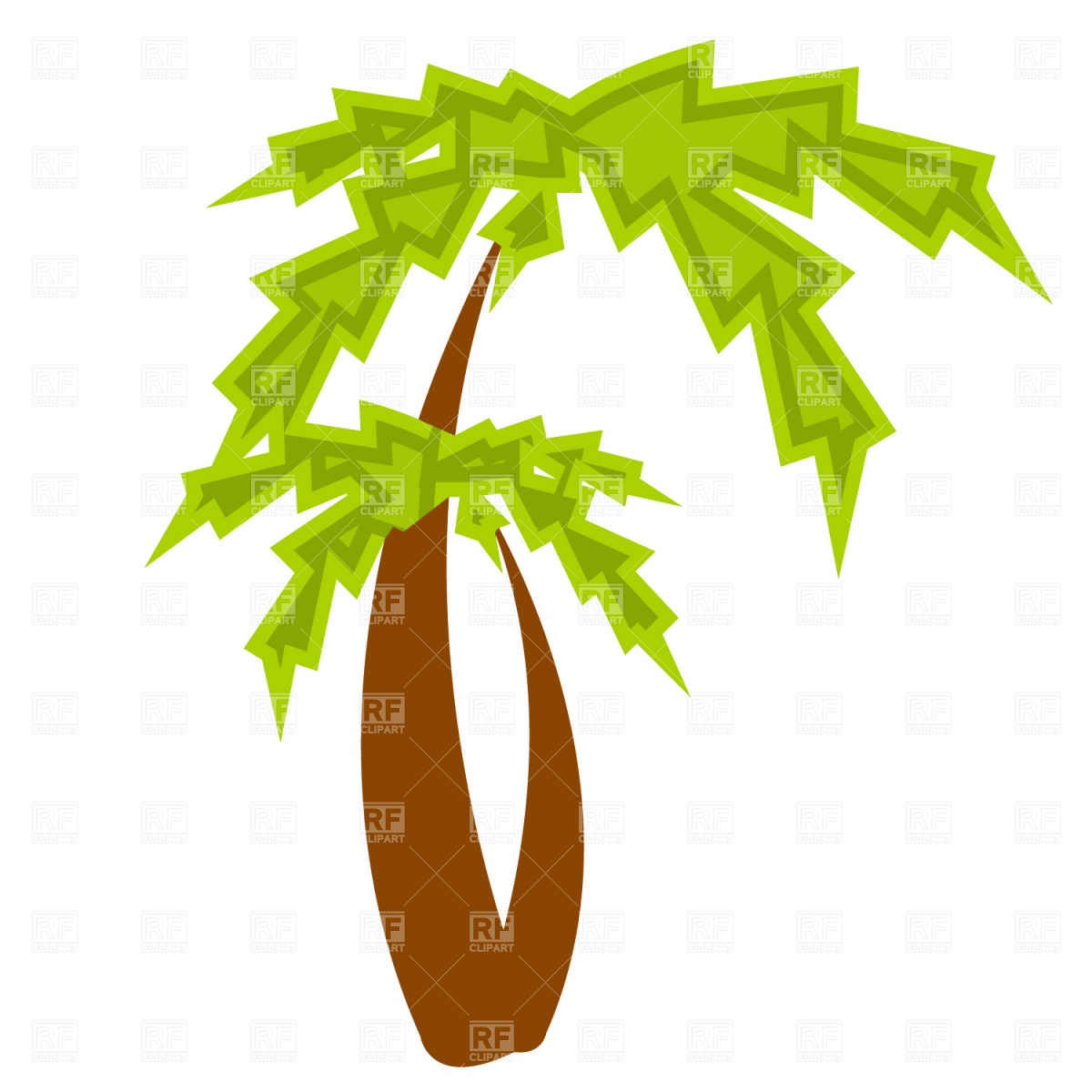 1200x1200 Blooming Palm Tree Clipart
