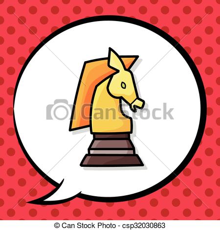 450x470 Chess Doodle Clip Art Vector