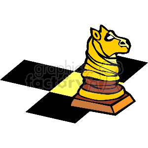 300x300 Royalty Free Chess Game With Knight Horse 153467 Vector Clip Art
