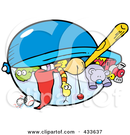 450x470 Full Toy Box Clipart