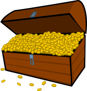 285x298 Treasure Box Clip Art