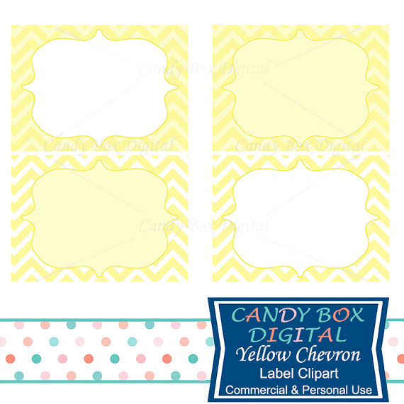570x570 Yellow Label Clipart Chevron Digital Frame Clip Art
