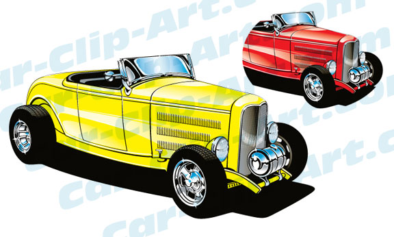 576x346 1932 Deuce Coupe Hot Rod Vector Clip Art Car Clip