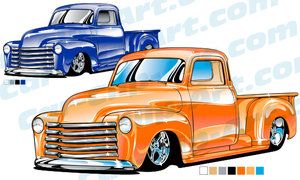 300x180 Custom 1953 Chevy Truck Clip Art Clip Art, Custom Chevy Trucks