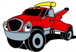 253x173 Flatbed Tow Truck Clip Art