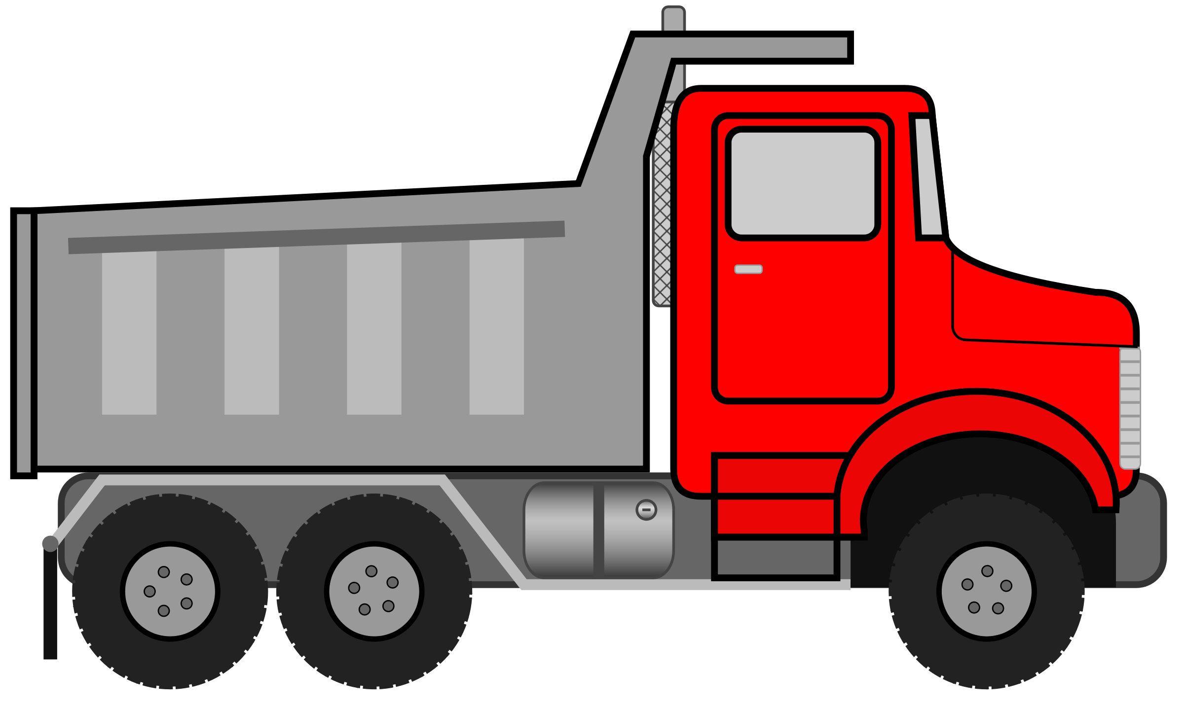 2400x1434 Truck Black And White Dump Truck Clipart Black And White Free 3 4