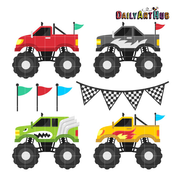 570x571 Collection Of Monster Truck Clipart High Quality, Free