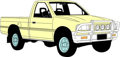 400x192 Pickup Truck Clip Art