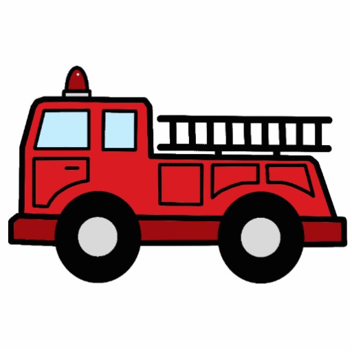 512x512 Red Fire Truck Clipart