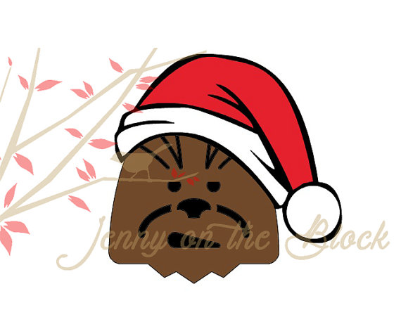 570x468 Star Wars Christmas Chewbacca Svgpngpdfjpeg Files For Cricut