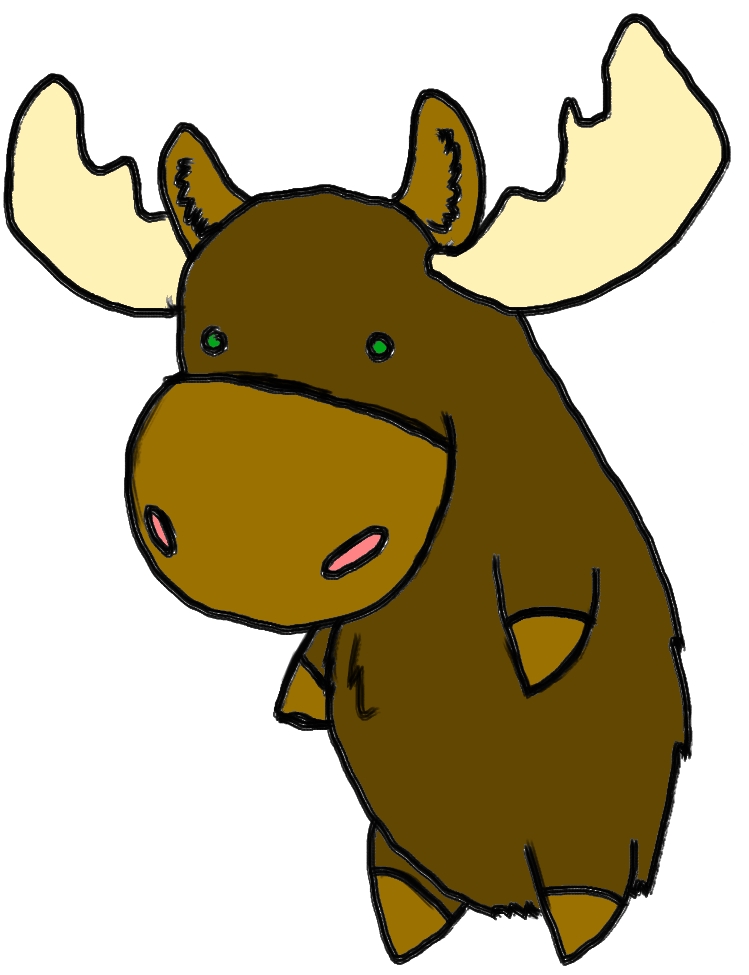 749x975 Moose Clipart Chibi
