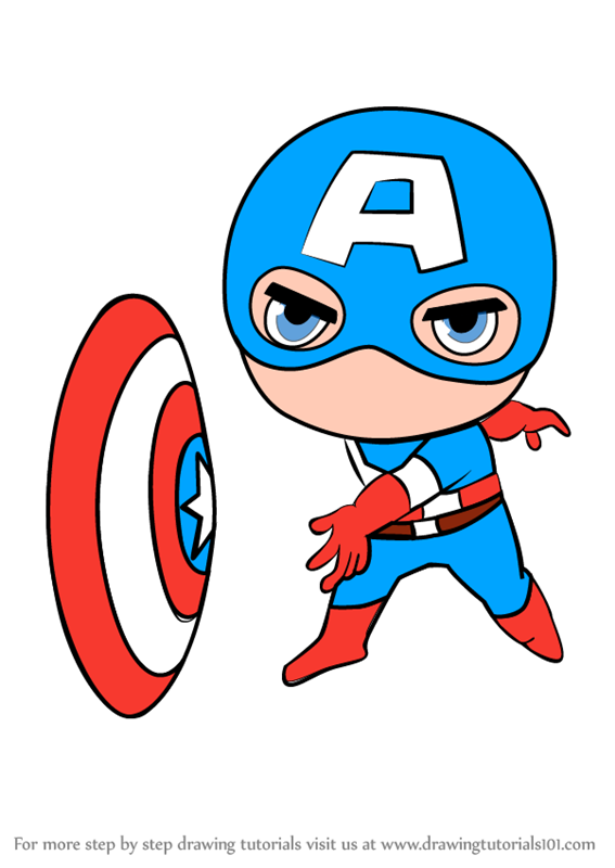 567x800 Captain Marvel Clipart Chibi