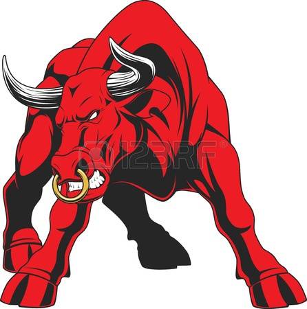 446x450 Red Bull Clipart Face