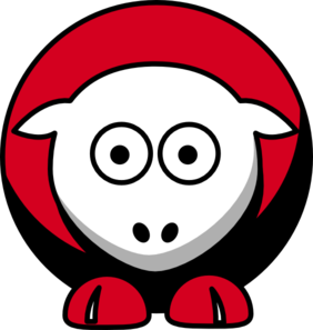 282x297 Sheep Chicago Bulls Team Colors Clip Art