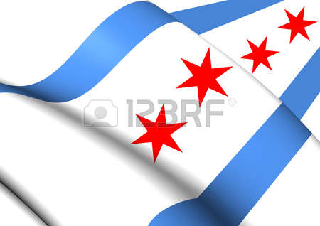 450x318 Clipart Of Chicago Flag Collection