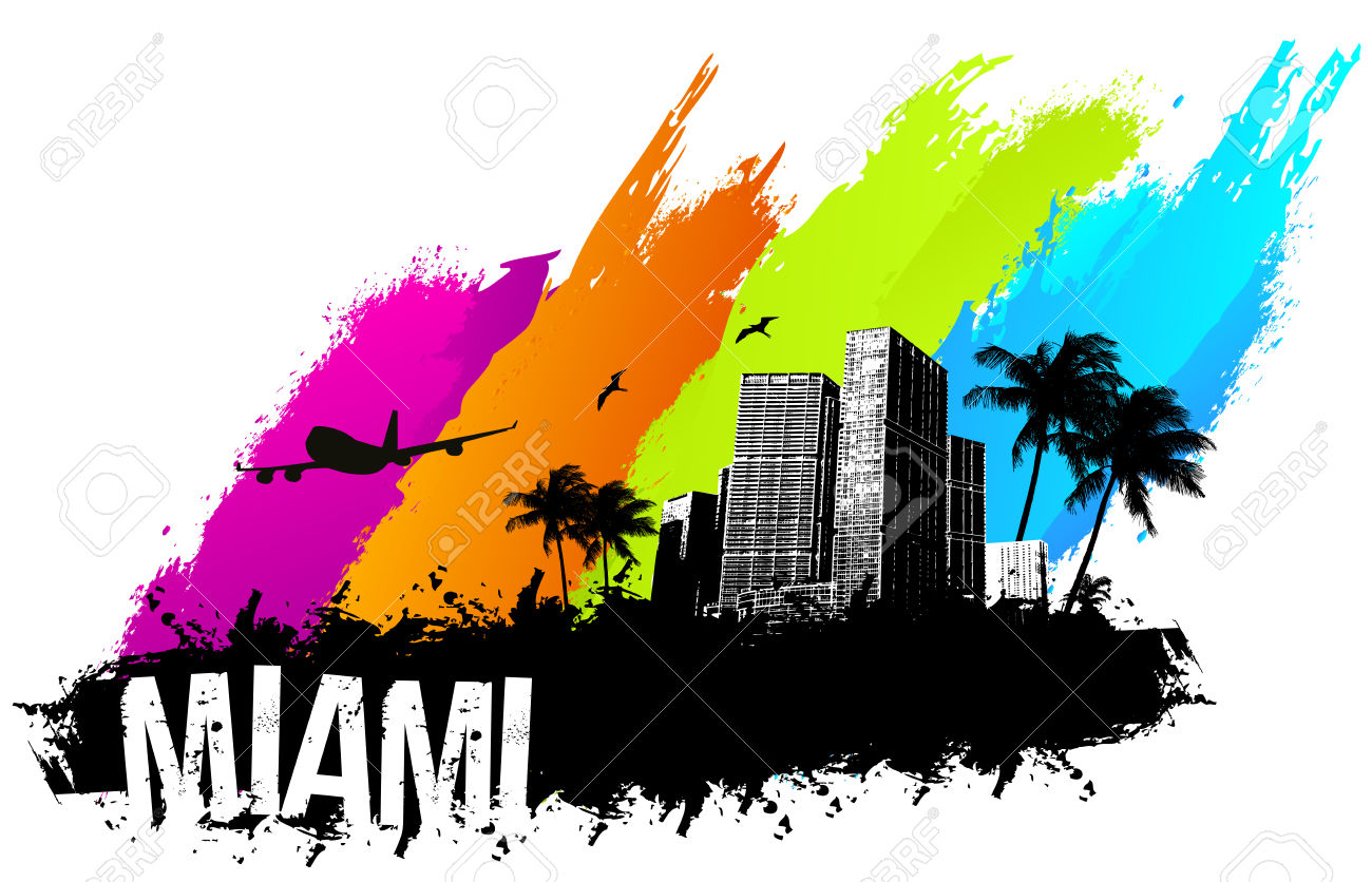 1300x836 Miami Clipart Vector